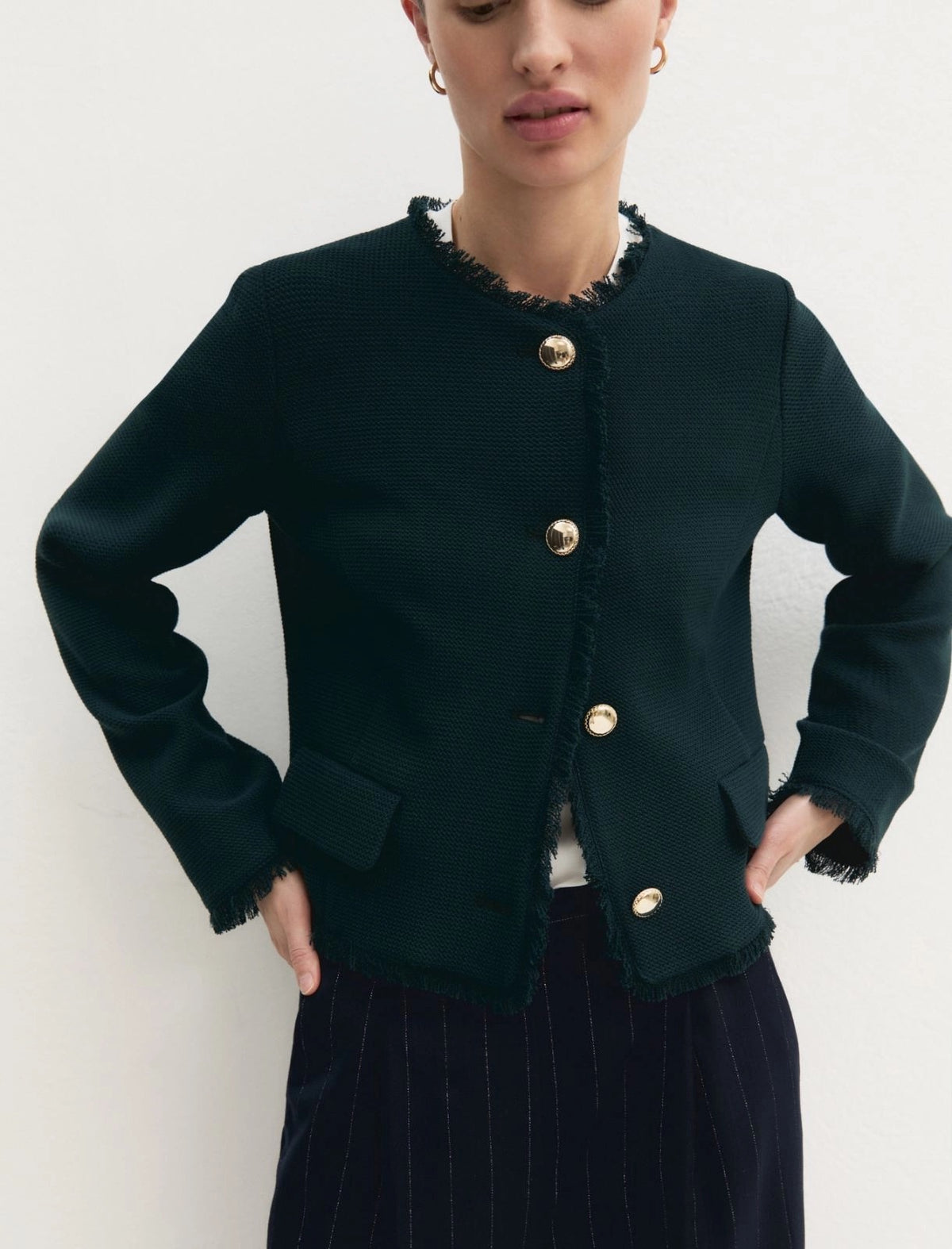 Completo Giacca Verde & Pantalone Gessato