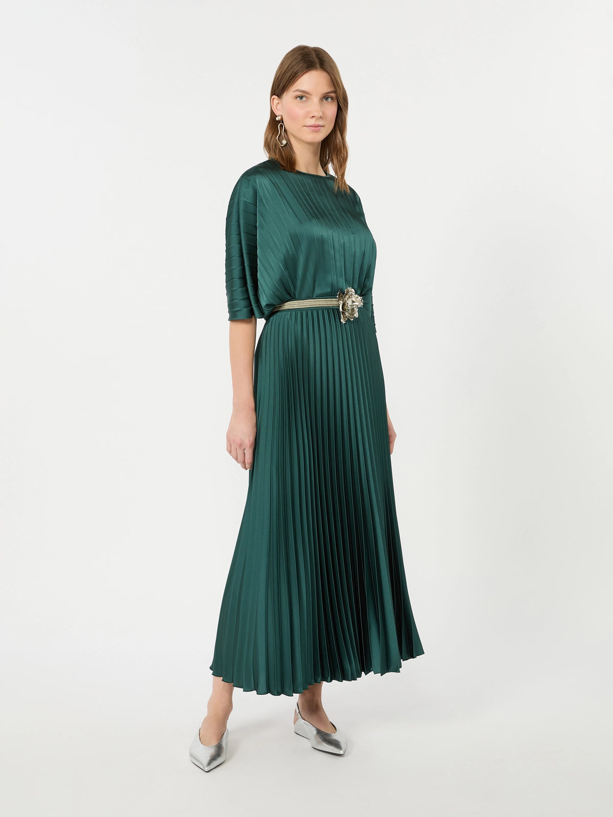 Completo Plisse Verde Foresta Weekend Max Mara
